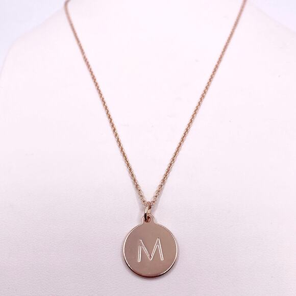 Kate Spade Rose Gold Monogram Initial M and Phrase One in a Million on Reverse - Picture 2 of 5